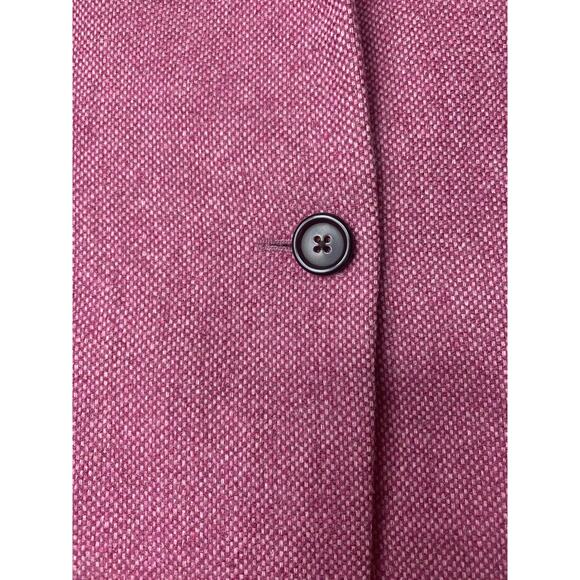 J. CREW BLAZER REGENT WOOL SILK JACKET PINK FALL CORPORATE WORKWEAR OFFICE - Picture 5 of 10